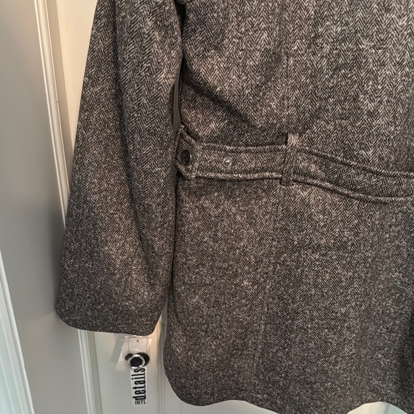NWT Women's Charcoal Peacoat with Removable Hood - Picture 10 of 10